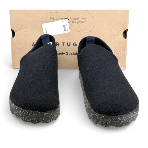Asportuguesas Fly London City Black Tweed Cork Slip On Men’s 8 Womens 10 EU 41 main image 8